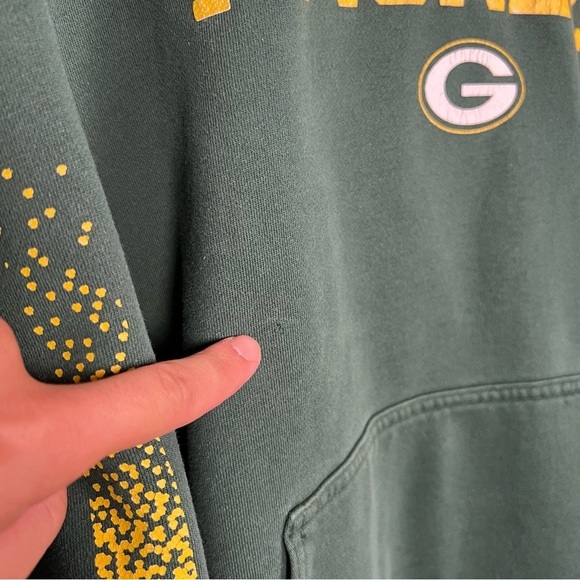 Y2K Green Bay Packers Hoodie Reebok - Picture 6 of 6